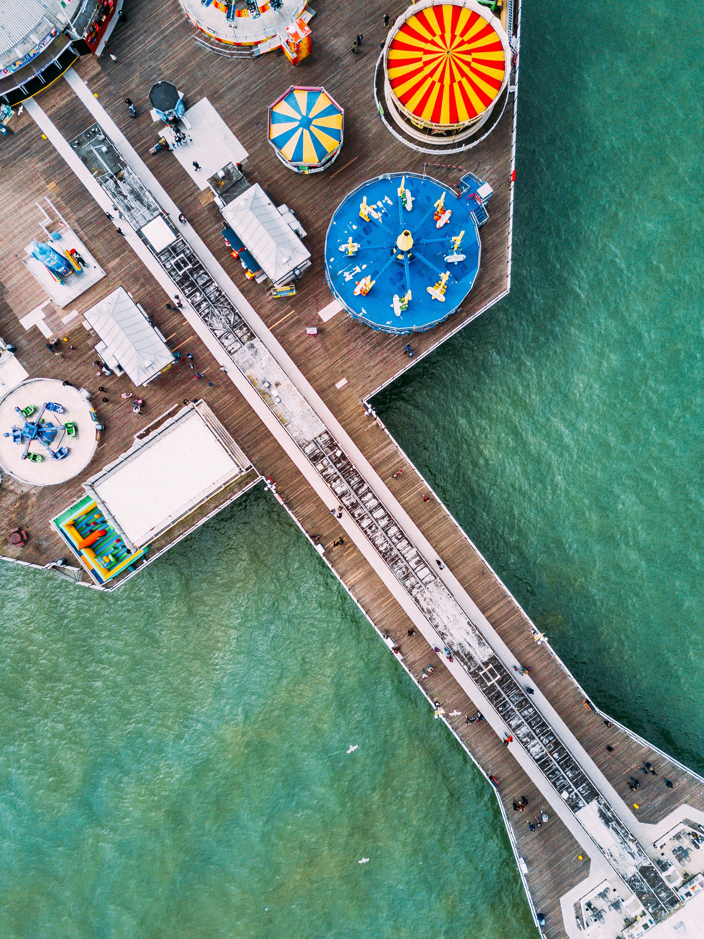 bird's eye view of carnival